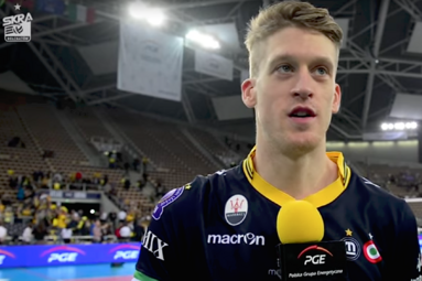 Maxwell Holt po meczu - PGE Skra - Azimut Modena 1:3